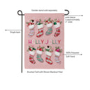 Sweet Jolly Stockings Suede Flag Garden