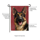 Camera Day Dogs, German Shephard Suede Garden Flag