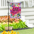 Heart Full of Love Suede Flag Garden