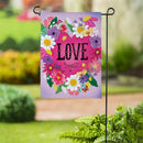 Heart Full of Love Suede Flag Garden