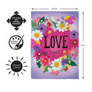 Heart Full of Love Suede Flag House