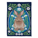 Floral Patterned Rabbit Suede Flag House