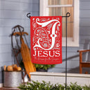 JC For Christmas Front Back Suede Flag Garden