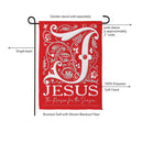JC For Christmas Front Back Suede Flag Garden