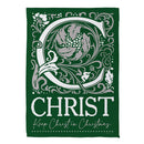 JC For Christmas Front Back Suede Flag House