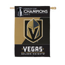 Vegas Golden Knights 2026 Stanley Cup Champions Embossed Suede House Flag