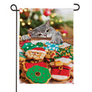 Cookie Thief Suede Flag Garden