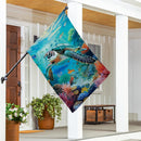 Aquatic Life Suede House Flag