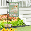 Honk & Smile Flag Suede Garden Flag