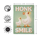 Honk & Smile Flag Suede Garden Flag