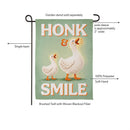 Honk & Smile Flag Suede Garden Flag