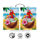 Tropical Paradise Suede Flag Garden