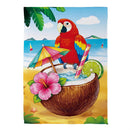 Tropical Paradise Suede Flag House