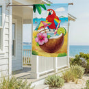 Tropical Paradise Suede Flag House