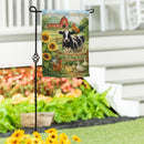 Farm Life Suede Flag Garden