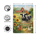 Farm Life Suede Flag Garden