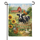 Farm Life Suede Flag Garden