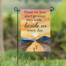 Simple Blessings Walk Beside Suede Garden Flag Garden