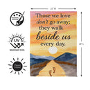 Simple Blessings Walk Beside Suede Garden Flag Garden