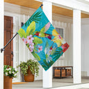 Paradise Birds Suede House Flag