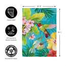 Paradise Birds Suede House Flag
