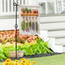 Cottage Herbs Suede Garden Flag Garden