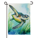 Sea Turtle Life Suede Flag Garden