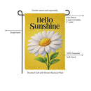 Hello Sunshine Daisy Suede Garden Flag Garden