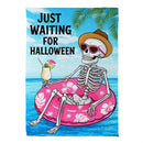 Just Waiting for Halloween Suede House Flag