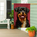 Pet Central Photo Dogs, Rottweiler Suede House Flag