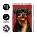 Pet Central Photo Dogs, Rottweiler Suede House Flag