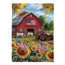 Patriotic Land Suede Garden Flag