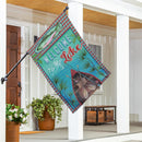 Welcome To The Lake Suede House Flag