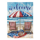 Patriotic Paradise Suede House Flag
