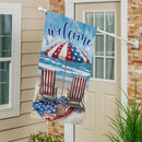 Patriotic Paradise Suede House Flag