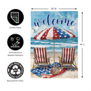 Patriotic Paradise Suede House Flag