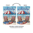 Patriotic Paradise Suede House Flag