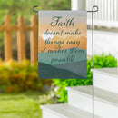 Simple Blessings Keep The Faith Suede Flag Garden