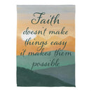 Simple Blessings Keep The Faith Suede Flag Garden