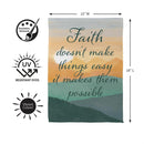 Simple Blessings Keep The Faith Suede Flag Garden