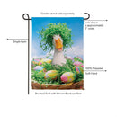 Easter Ready Goose Suede Flag Garden