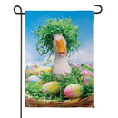 Easter Ready Goose Suede Flag Garden