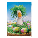 Easter Ready Goose Suede Flag Garden