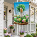 Easter Ready Goose Suede Flag House