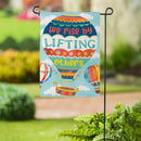 Lift Up Others Suede Flag Garden