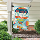 Lift Up Others Suede Flag Garden