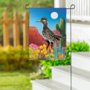 Wild Roadrunner Suede Garden Flag