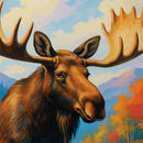 Autumn Moose Suede Flag Garden