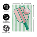 Pastel Pickleball Suede Garden Flag
