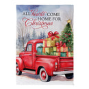 Home For Christmas Suede Flag House